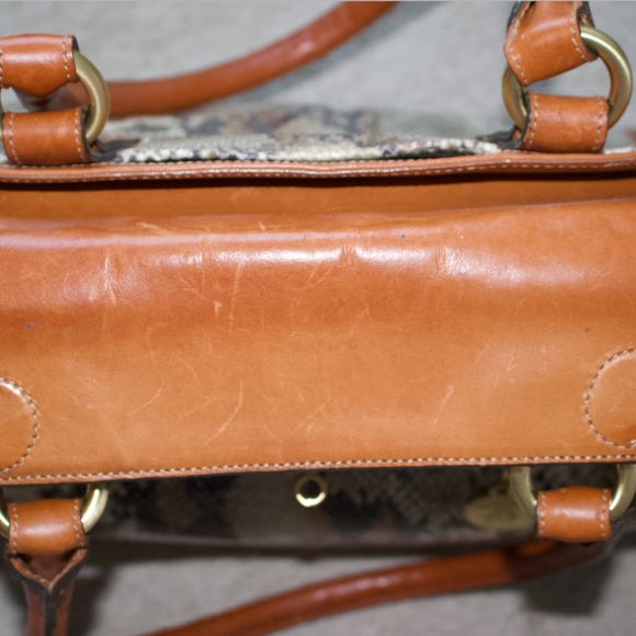 Brahmin - Snake skin Tan purse